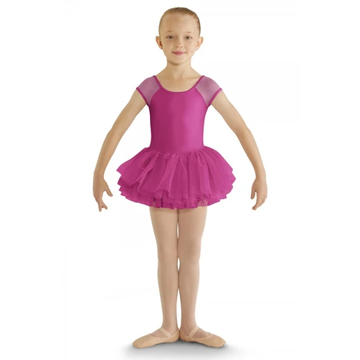 Bloch cap sleeve tutu leotard, detský dres s tutu sukničkou