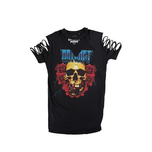 Ratchet Longline Black Roses Choker T-Shirt SS17, tričko