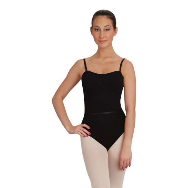 Capezio CAD100B baletný dres na ramienka s opaskom Capezio CAD100B baletný dres na ramienka s opaskom