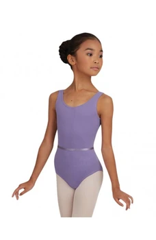 Capezio detský baletný dres s opaskom na hrubé ramienka