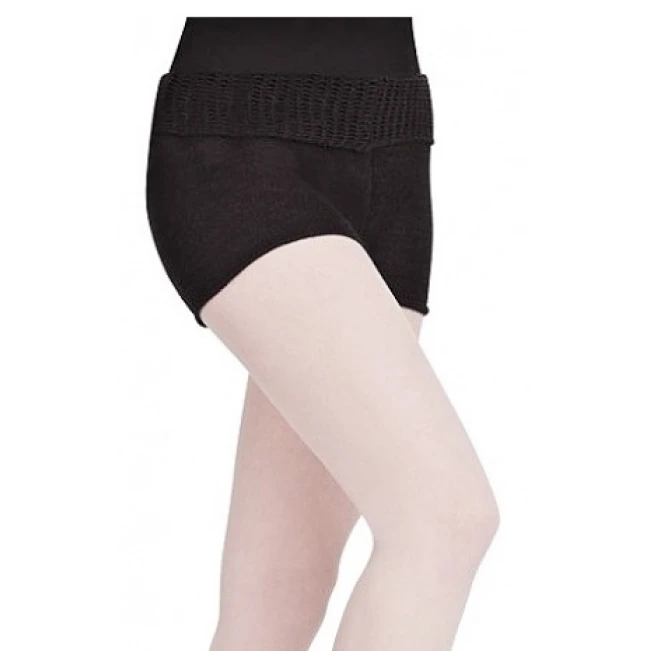 Capezio Short w/Fold Down Waist CK1003W, pletené krátke nohavice Capezio Short w/Fold Down Waist CK1003W, pletené krátke nohavice