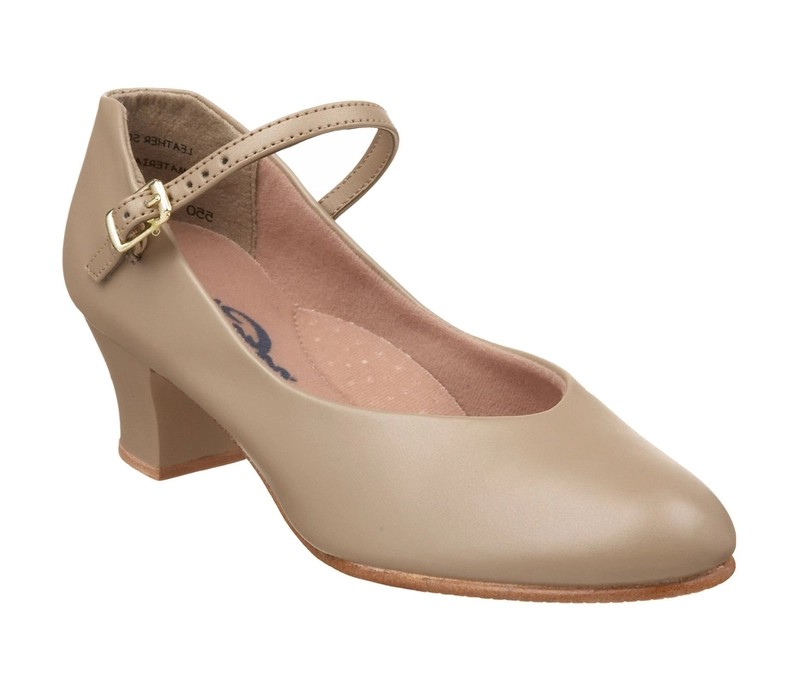 Capezio Jr Footlight, charakterky - Hnedá caramel Capezio