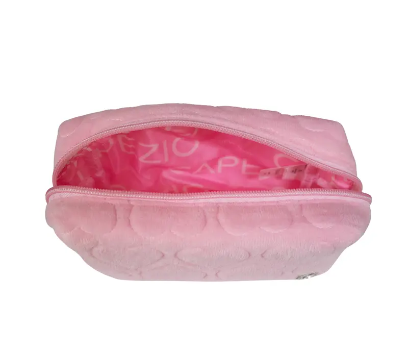 Capezio, srdiečková kozmetická taška - Ružová- pink