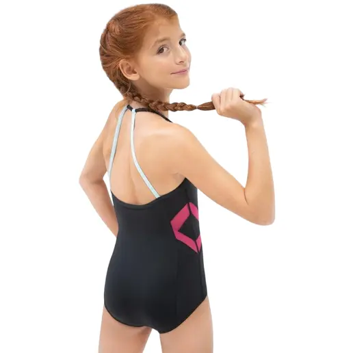 Capezio colorblock Halter Strap Leotard, dievčenský dres