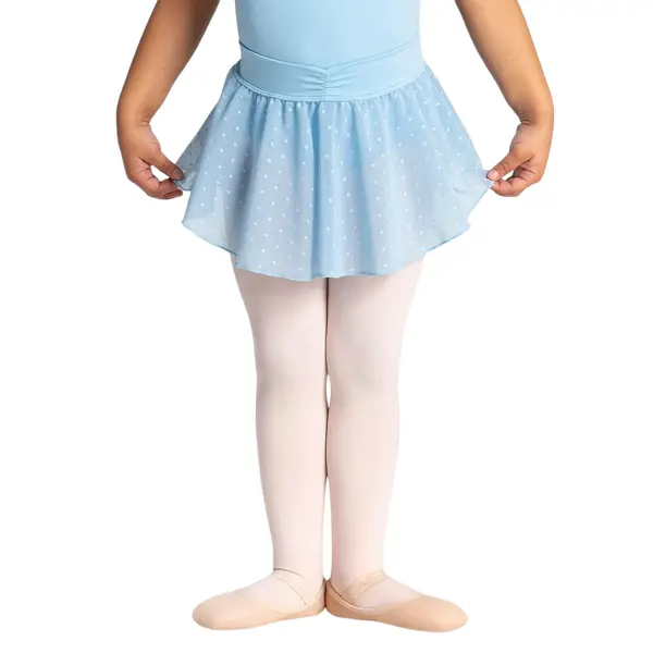 Capezio Swiss Dot Cinch Waistband Layer Skirt, suknička pre dievčatá