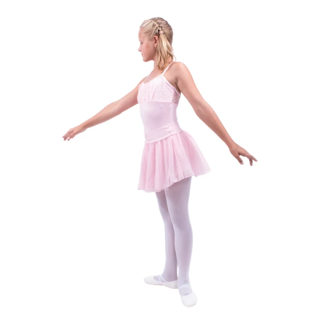 Capezio Swiss Dot Cinch Waistband Layer Skirt, suknička pre dievčatá Capezio Swiss Dot Cinch Waistband Layer Skirt, suknička pre dievčatá
