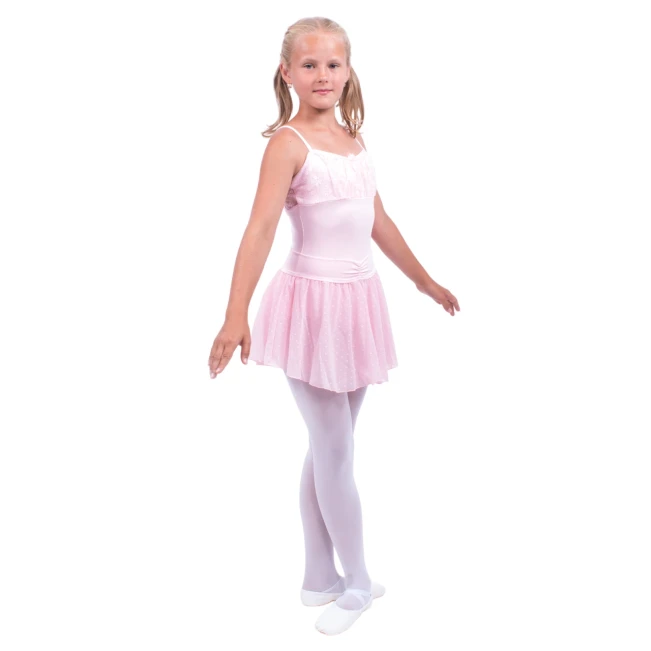 Capezio Swiss Dot Cinch Waistband Layer Skirt, suknička pre dievčatá Capezio Swiss Dot Cinch Waistband Layer Skirt, suknička pre dievčatá