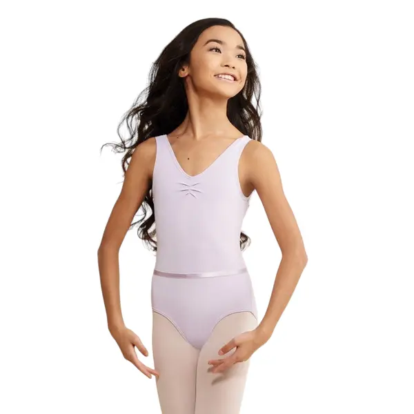 Capezio Tactel V Neck Leotard, detský dres na hrubé ramienka