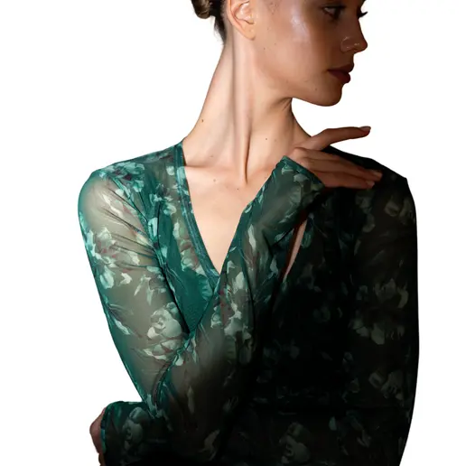 Bloch Arden Long Sleeve Top Z4146, top na zaväzovanie pre dámy
