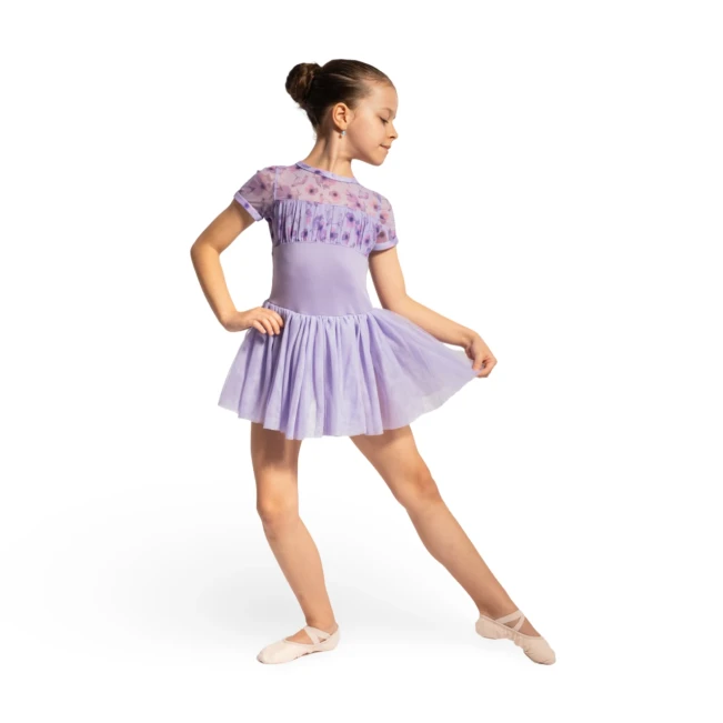 Bloch Belle Floral cap sleeve CL4282, tutu šaty pre dievčatá Bloch Belle Floral cap sleeve CL4282, tutu šaty pre dievčatá