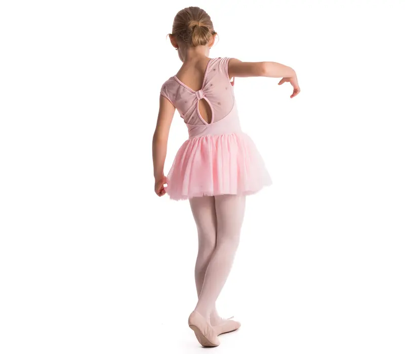 Bloch Dutchess, detský dres s tutu sukničkou - Ružová candy
