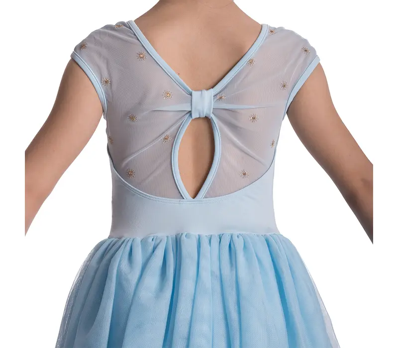 Bloch Dutchess, detský dres s tutu sukničkou - Modrá pastelová Bloch