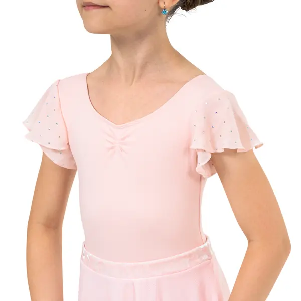 Bloch Scarlett, dievčenský dres s volánkovým rukávom 