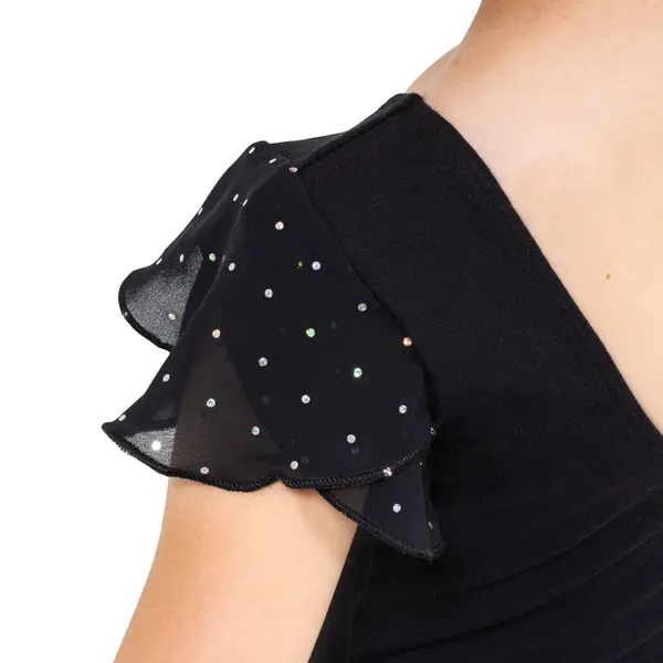 Bloch Scarlett, dievčenský dres s volánkovým rukávom 