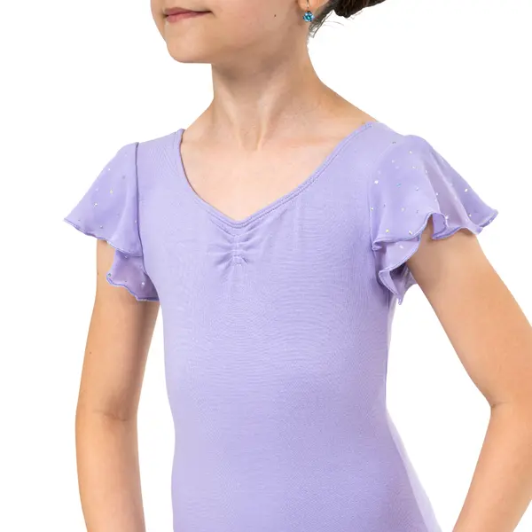 Bloch Scarlett, dievčenský dres s volánkovým rukávom 