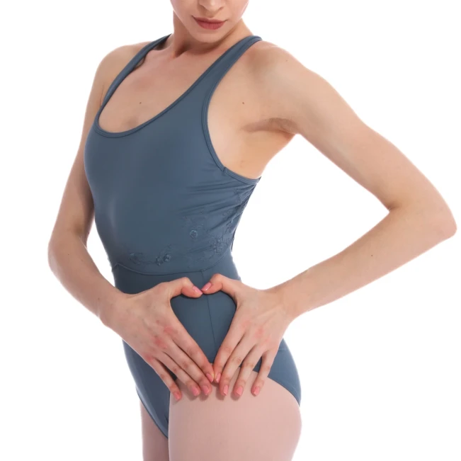 Bloch Fleur Floral tank leotard, dámsky dres s hrubými ramienkami Bloch Fleur Floral tank leotard, dámsky dres s hrubými ramienkami