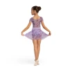 Bloch Grace Floral, dievčenská kvietkovaná sukňa - Orgovánová lilac Bloch Bloch Grace Floral, dievčenská kvietkovaná sukňa - Orgovánová lilac Bloch