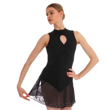 Bloch Hana Floral mesh skirt, dámska sukňa s elastickým pásom