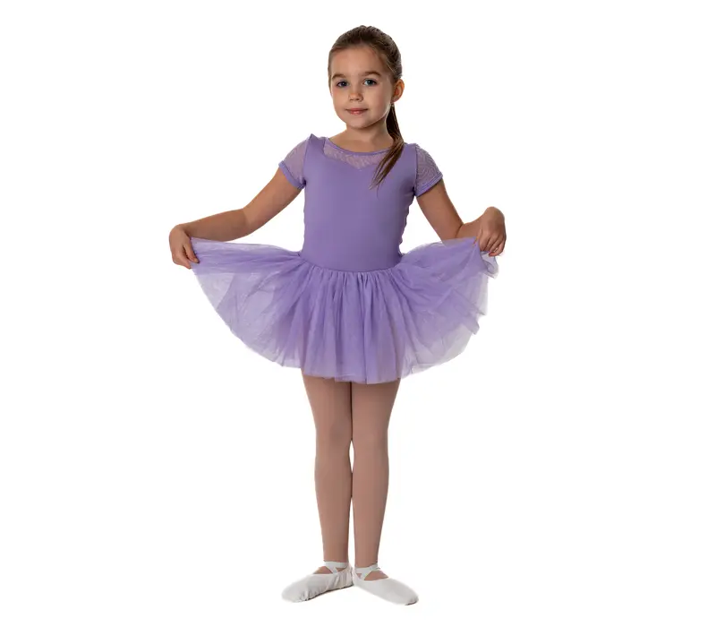 Bloch Holly, detský dres s tutu sukničkou - Orgovánová lilac Bloch