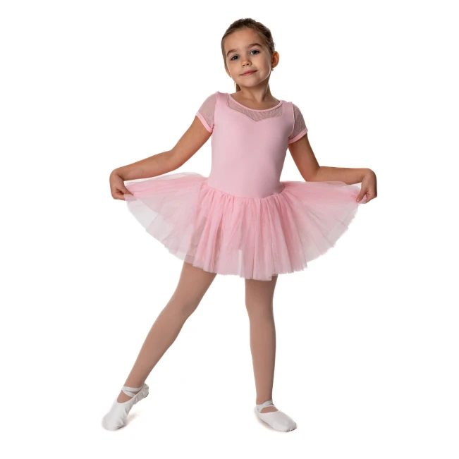 Bloch Holly, detský dres s tutu sukničkou - Ružová candy Bloch Bloch Holly, detský dres s tutu sukničkou - Ružová candy Bloch