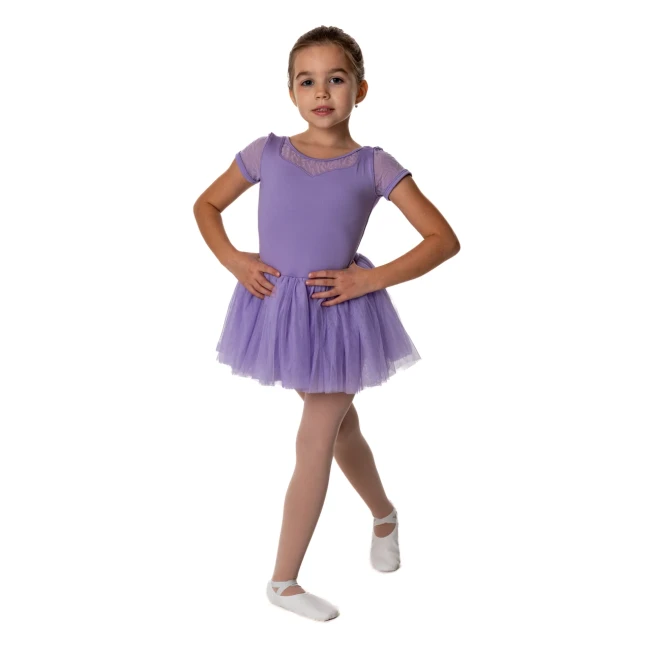 Bloch Holly, detský dres s tutu sukničkou Bloch Holly, detský dres s tutu sukničkou - Orgovánová lilac Bloch
