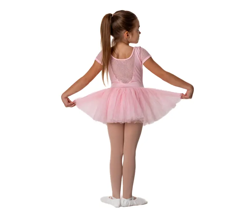 Bloch Holly, detský dres s tutu sukničkou - Ružová candy Bloch