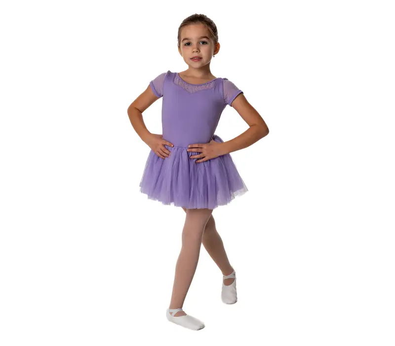 Bloch Holly, detský dres s tutu sukničkou - Orgovánová lilac Bloch