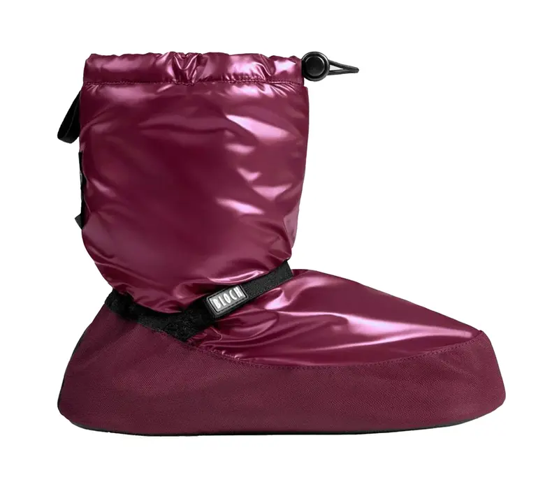 Bloch metalic bootie, dámska obuv na zahriatie - Bordová - Burgundy metallic Bloch