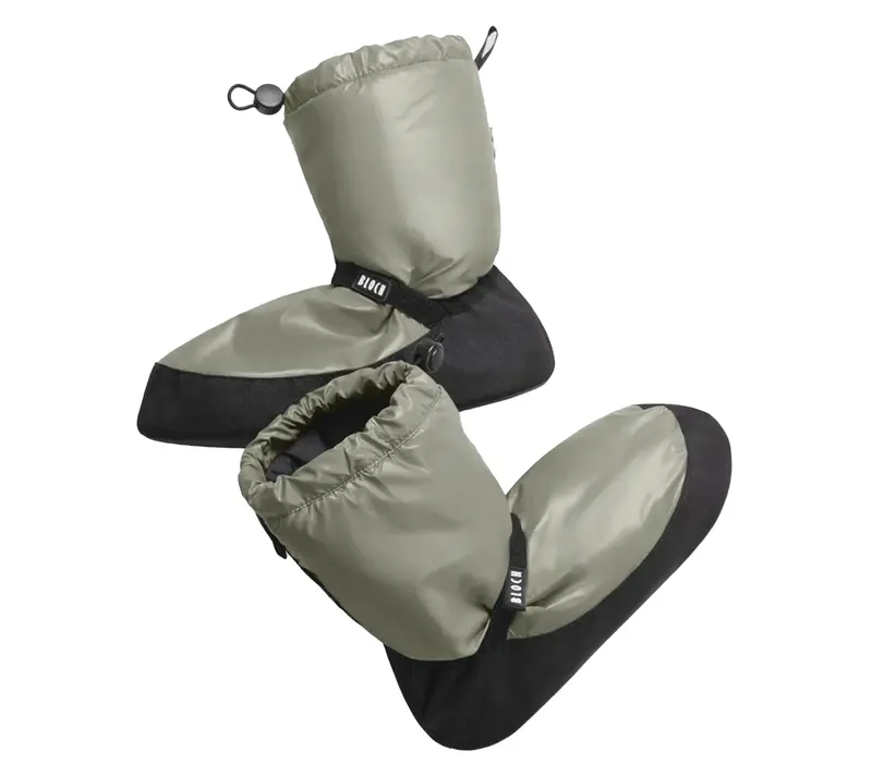 Bloch metalic bootie, dámska obuv na zahriatie - Zelená - Olive metallic Bloch