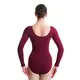 Bloch Premier, dámsky dres s dlhým rukávom - Burgundy Bloch