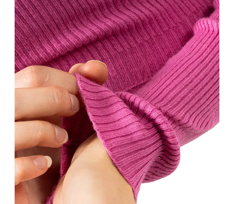 Bloch Wrap Sweater Luna, dámsky pletený top na zahriatie Bloch Wrap Sweater Luna, dámsky pletený top na zahriatie - Ružová - Deep pink Bloch