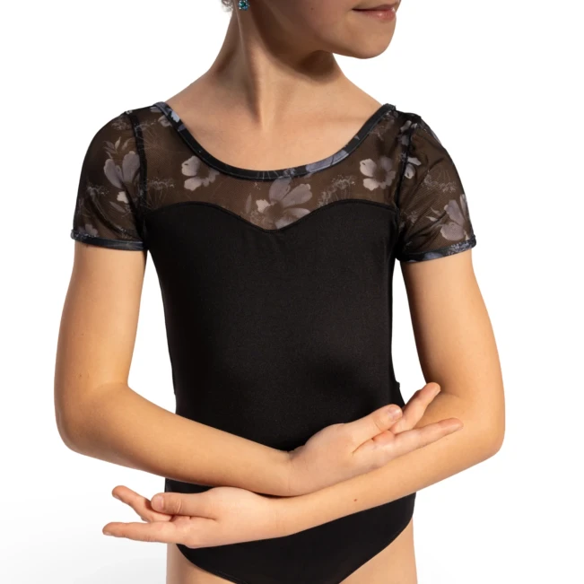 Bloch Remi Floral, dievčenský dres Bloch Remi Floral, dievčenský dres - Čierna