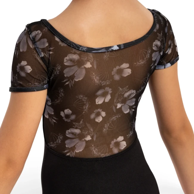 Bloch Remi Floral, dievčenský dres - Čierna Bloch Remi Floral, dievčenský dres - Čierna