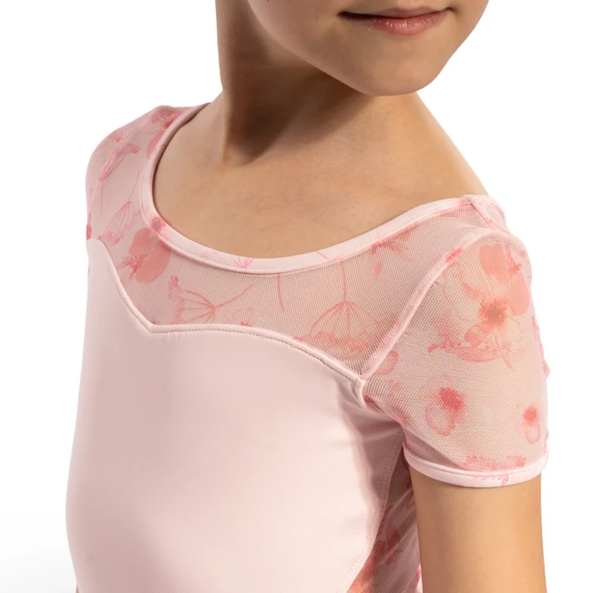 Bloch Remi Floral, dievčenský dres Bloch Remi Floral, dievčenský dres - Ružová candy Bloch