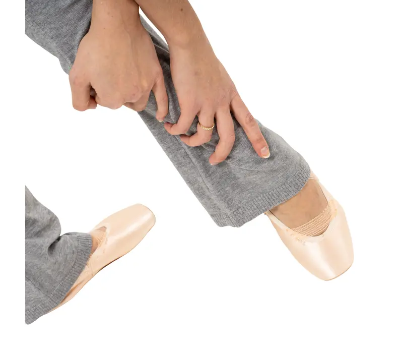 Bloch Flare Pant Rollover, dámske úpletové nohavice - Sivá Bloch