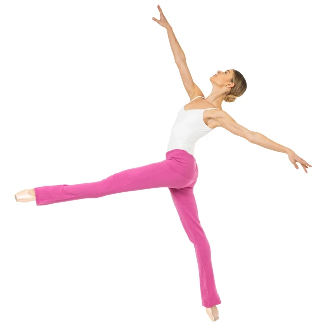 Bloch Flare Pant Rollover, dámske úpletové nohavice