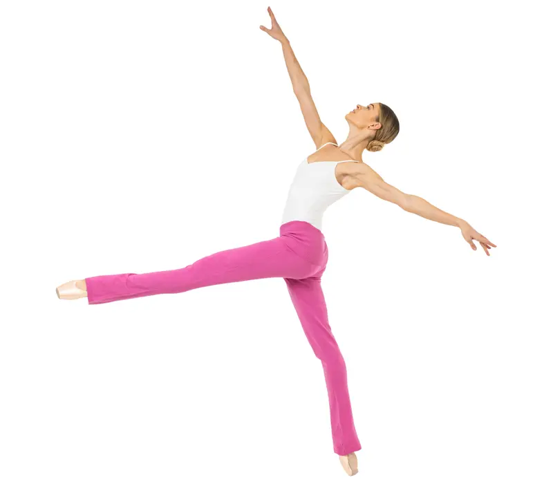 Bloch Flare Pant Rollover, dámske úpletové nohavice Bloch Flare Pant Rollover, dámske úpletové nohavice - Ružová - Deep pink Bloch