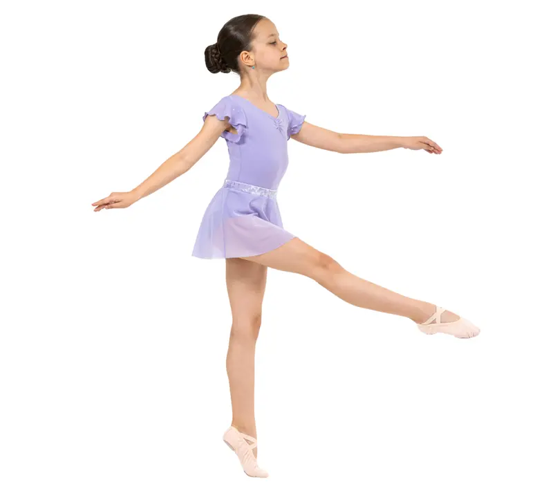Bloch Mesh pull on skirt Sadie, dievčenská suknička  - Orgovánová lilac Bloch