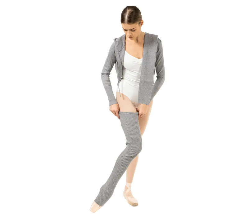 Bloch thigh high legwarmer, vysoké pletené štucne Bloch thigh high legwarmer, vysoké pletené štucne - Sivá Bloch