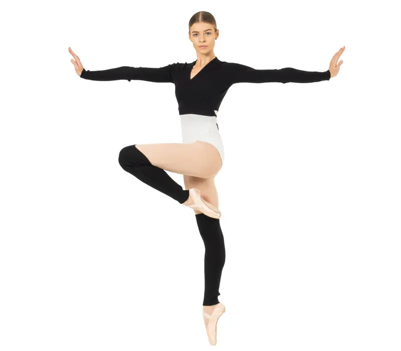 Bloch Rib legwarmer, pletené štucne na tanec - Čierna Bloch Rib legwarmer, pletené štucne na tanec - Čierna