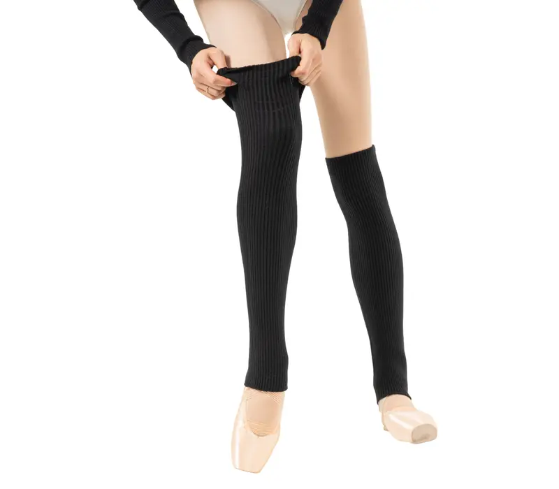 Bloch Rib legwarmer, pletené štucne na tanec Bloch Rib legwarmer, pletené štucne na tanec - Čierna