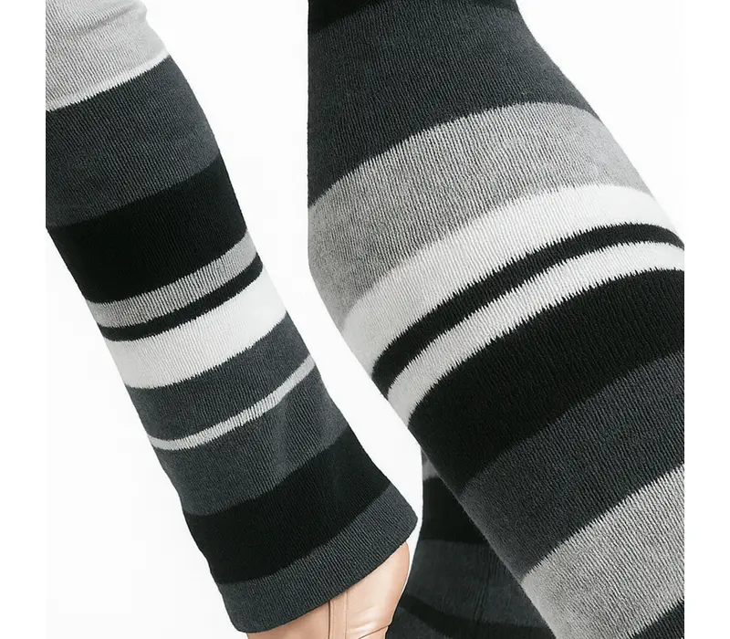 Bloch Striped leg warmers, pruhované štucne nad kolená Bloch Striped leg warmers, pruhované štucne nad kolená - Čierna