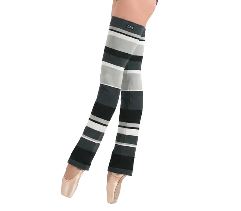 Bloch Striped leg warmers, pruhované štucne nad kolená Bloch Striped leg warmers, pruhované štucne nad kolená - Čierna