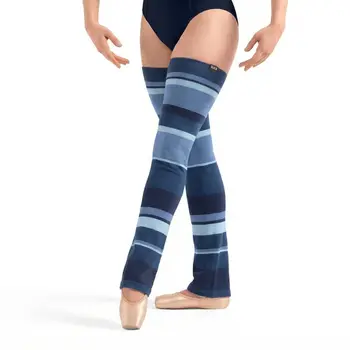 Bloch Striped leg warmers, pruhované štucne nad kolená
