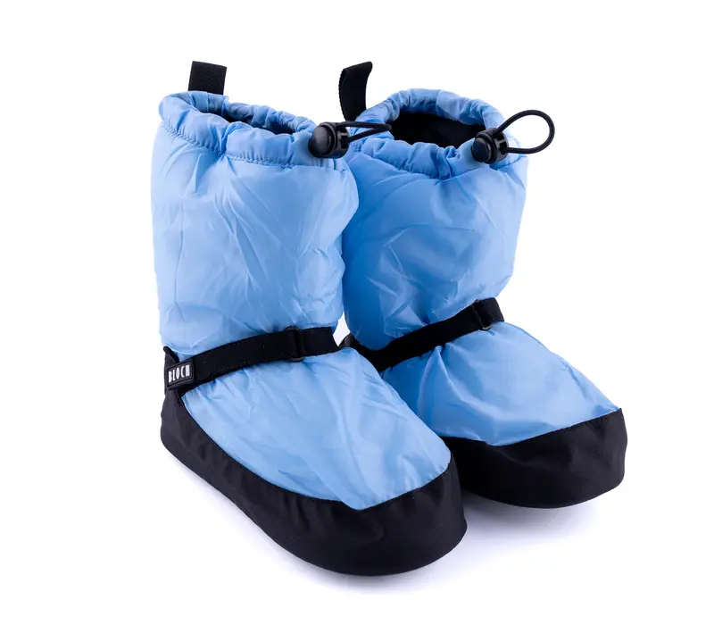 Bloch Booties edícia, jednofarebná zahrievacia obuv pre deti - Modrá - light blue
