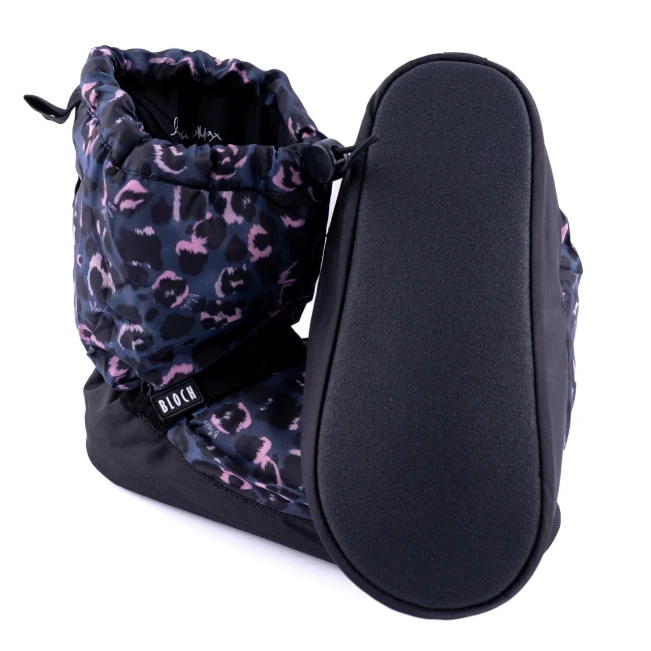 Bloch booties edícia so vzorom, dámska zahrievacia obuv - čierna zviera Bloch Bloch booties edícia so vzorom, dámska zahrievacia obuv - čierna zviera Bloch