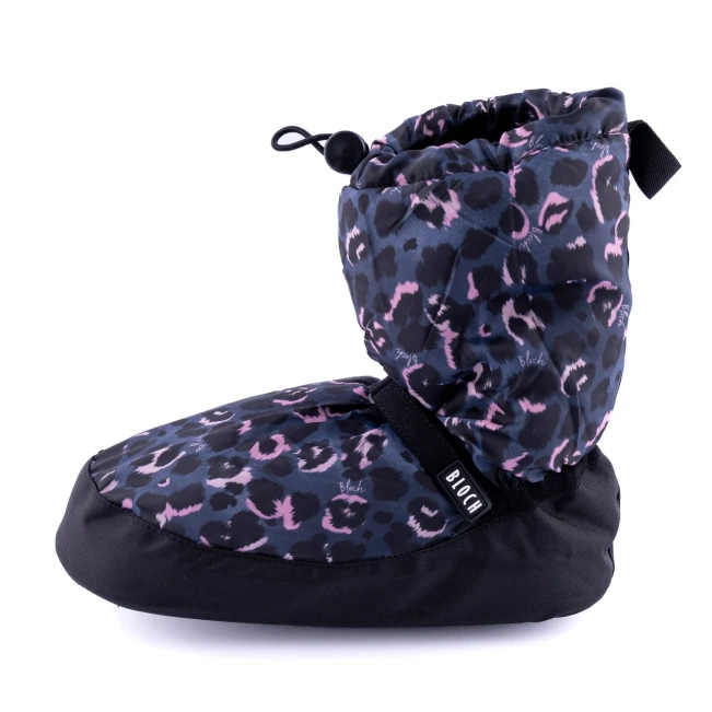 Bloch booties edícia so vzorom, dámska zahrievacia obuv - čierna zviera Bloch Bloch booties edícia so vzorom, dámska zahrievacia obuv - čierna zviera Bloch