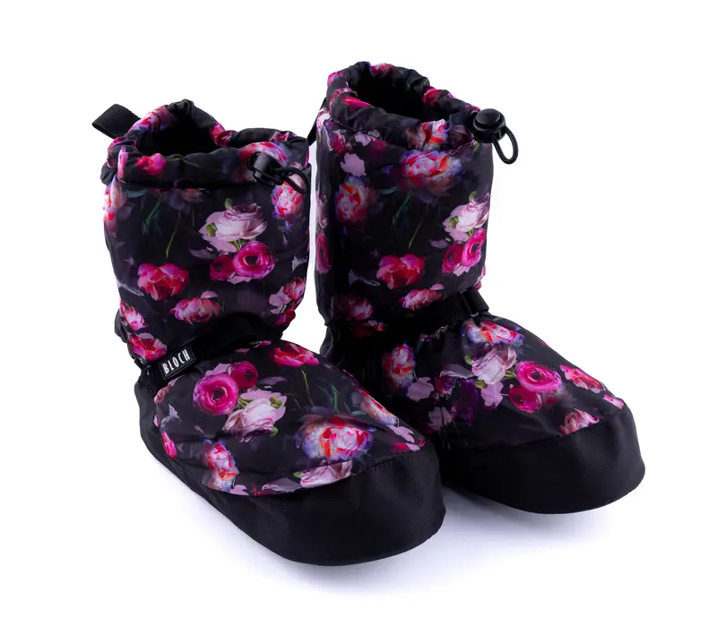 Bloch booties edícia so vzorom, zahrievacia obuv  - kvety Bloch