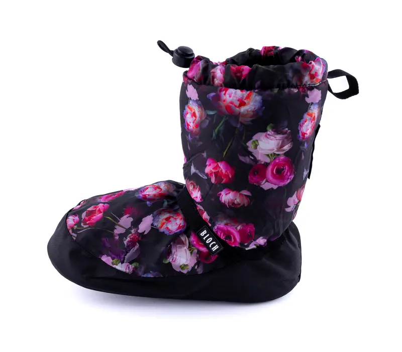 Bloch booties edícia so vzorom, zahrievacia obuv  - kvety Bloch