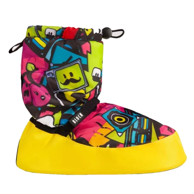 Bloch crazy printed booties, zahrievacia obuv - Sticker Print Bloch Bloch crazy printed booties, zahrievacia obuv - Sticker Print Bloch
